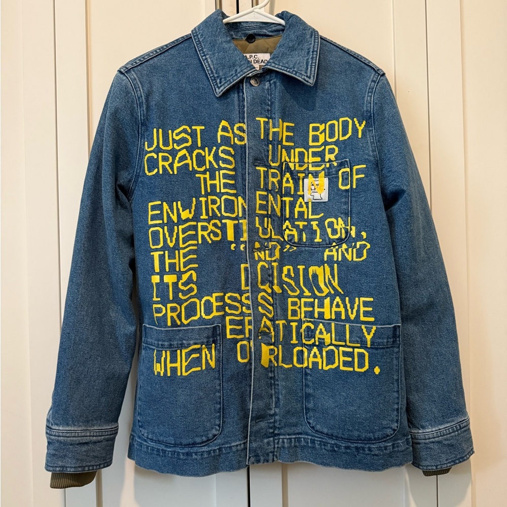 Brain Dead Blue Denim with Yellow Graphic